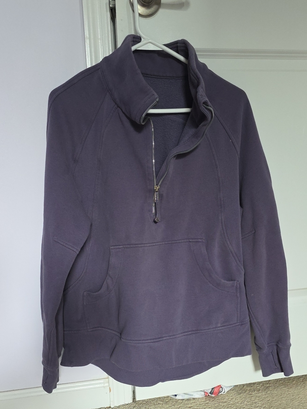Lululemon Quarter-Zip Pullover Sweatshirt - Purple M/L Long EUC